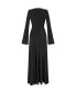 ფოტო #5 პროდუქტის Women's Double Breasted Long Dress