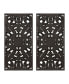 Фото #2 товара Botanical Panel Carved Wall Set, 2 Piece