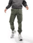 Another Influence front pocket cargo trousers in washed khaki