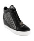 ფოტო #1 პროდუქტის Women's Jorgia Wedge Lace-Up Sneakers