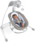 Ingenuity Pemberton 2 in 1 Portable Baby Swing and Rocker with Lights, Vibrations, Melodies, Volume Control, Smartphone Function and USB Port