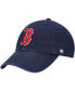 Фото #1 товара Boys Navy Boston Red Sox Team Logo Clean Up Adjustable Hat