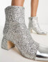 Фото #2 товара Circus NY Osten mid ankle boots in silver glitter