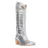 Фото #2 товара Dingo Dance Hall Queen Sequin Snip Toe Cowboy Womens Silver Casual Boots DI182-