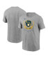 Фото #2 товара Men's Heathered Gray Milwaukee Brewers True Brew Local Team T-shirt