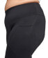 One Plus Size High-Waist Pocket 7/8 Leggings
