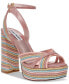 ფოტო #1 პროდუქტის Women's Laurel Two-Piece Ankle Strap Platform Dress Sandals