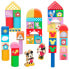 Фото #1 товара Конструктор WooMax WOOMAX Disney Wooden Building Blocks 40 Pieces.