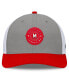 ფოტო #3 პროდუქტის Men's Gray/Red Maryland Terrapins Rob Trucker Adjustable Hat