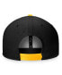 Men's Black, Gold Pittsburgh Penguins Fundamental Colorblocked Snapback Hat