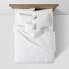 5pc Full/Queen Westmont Waffle Stripe Comforter Bedding Set White - Threshold