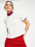 Фото #1 товара adidas Originals varsity crop t-shirt in off white marl