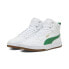 Фото #10 товара Puma Caven 2.0 Mid 39229111 Mens White Leather Lifestyle Sneakers Shoes