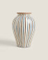 Фото #1 товара Striped ceramic vase