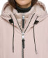 ფოტო #4 პროდუქტის Womens Hooded Bibbed Zip-Front Puffer Coat
