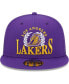 Фото #4 товара Men's Purple Los Angeles Lakers Bold Laurels 9FIFTY Snapback Hat
