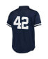 Фото #1 товара Men's Mariano Rivera Navy New York Yankees Cooperstown Collection Big and Tall Mesh Batting Practice Jersey