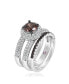 Фото #2 товара Suzy Levian Sterling Silver Cubic Zirconia Ring