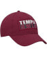 Men's Cherry Temple Owls Positraction Snapback Hat