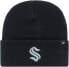 Фото #2 товара '47 Brand NHL Seattle Kraken Wool Hat Haymaker Black Knit Beanie Hat