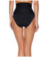 Фото #3 товара Trina Turk 178003 Key Solids Shirred High Waist Hipster Bikini Bottom Black Sz 6