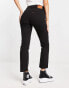 Levi's 501 straight fit crop jeans in black