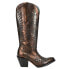 Фото #2 товара Corral Boots Ld Metallic Snip Toe Cowboy Womens Gold Casual Boots A4215