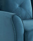 Фото #5 товара 56.3" W Polyester Harvard Loveseat with Curved Arms