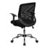 Фото #2 товара Mid-Back Black Mesh Swivel Task Chair With Arms