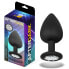 Фото #1 товара Sparkly Butt Plug with Jewel Silicone Size L 9.5 cm x 4.5 cm