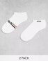 Boss Bodywear 2 pack plush iconic sock in white