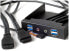 SilverStone FP32-E - Parallel - USB 3.2 Gen 1 (3.1 Gen 1) - Audio in - Auoio out - Black - 101.6 mm - 120 mm