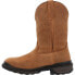 Фото #3 товара Rocky Rams Horn Waterproof Pull On RKW0395 Mens Brown Wide Leather Work Boots