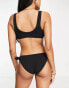 & Other Stories triangle bikini top in black