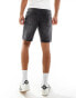 ADPT wide fit cut off denim shorts in washed black