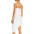 Фото #2 товара Aqua Chain Strap Asymmetric Slip Dress Off White S