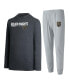 Фото #1 товара Men's Gray, Black Vegas Golden Knights Meter Pullover Hoodie and Jogger Pants Set