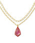 ფოტო #1 პროდუქტის Camry Gold-Tone Layered Pendant Necklace, 17" + 3" extender