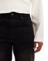 Фото #3 товара ASOS DESIGN straight jeans with brown tint in washed black