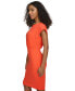 Фото #4 товара Women's Cap-Sleeve Midi Sheath Dress