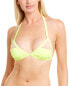 Sports Illustrated Swim Triangle Bikini Top Women's Yellow Xs
