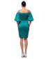 ფოტო #2 პროდუქტის Women's Balloon-Sleeve Off-The-Shoulder Dress