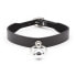 Фото #1 товара Collar with Hoop and Bell Black