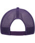 Фото #2 товара Men's White, Purple TCU Horned Frogs Freshman Trucker Adjustable Hat