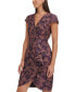 Women's Jacquard Ruffled Bodycon Dress