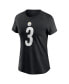 ფოტო #1 პროდუქტის Women's Russell Wilson Black Pittsburgh Steelers Name Number T-Shirt