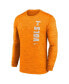 Men's Tennessee Orange Volunteers 2024 Sideline Velocity Performance Long Sleeve T-Shirt