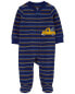 Фото #7 товара Baby Striped Truck 2-Way Zip Cotton Sleep & Play Pajamas Preemie (Up to 6lbs)