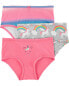 3-Pack Rainbow Print Stretch Cotton Underwear 2-3