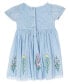 ფოტო #3 პროდუქტის Baby Girl Flower and Butterfly Embroidery Dress